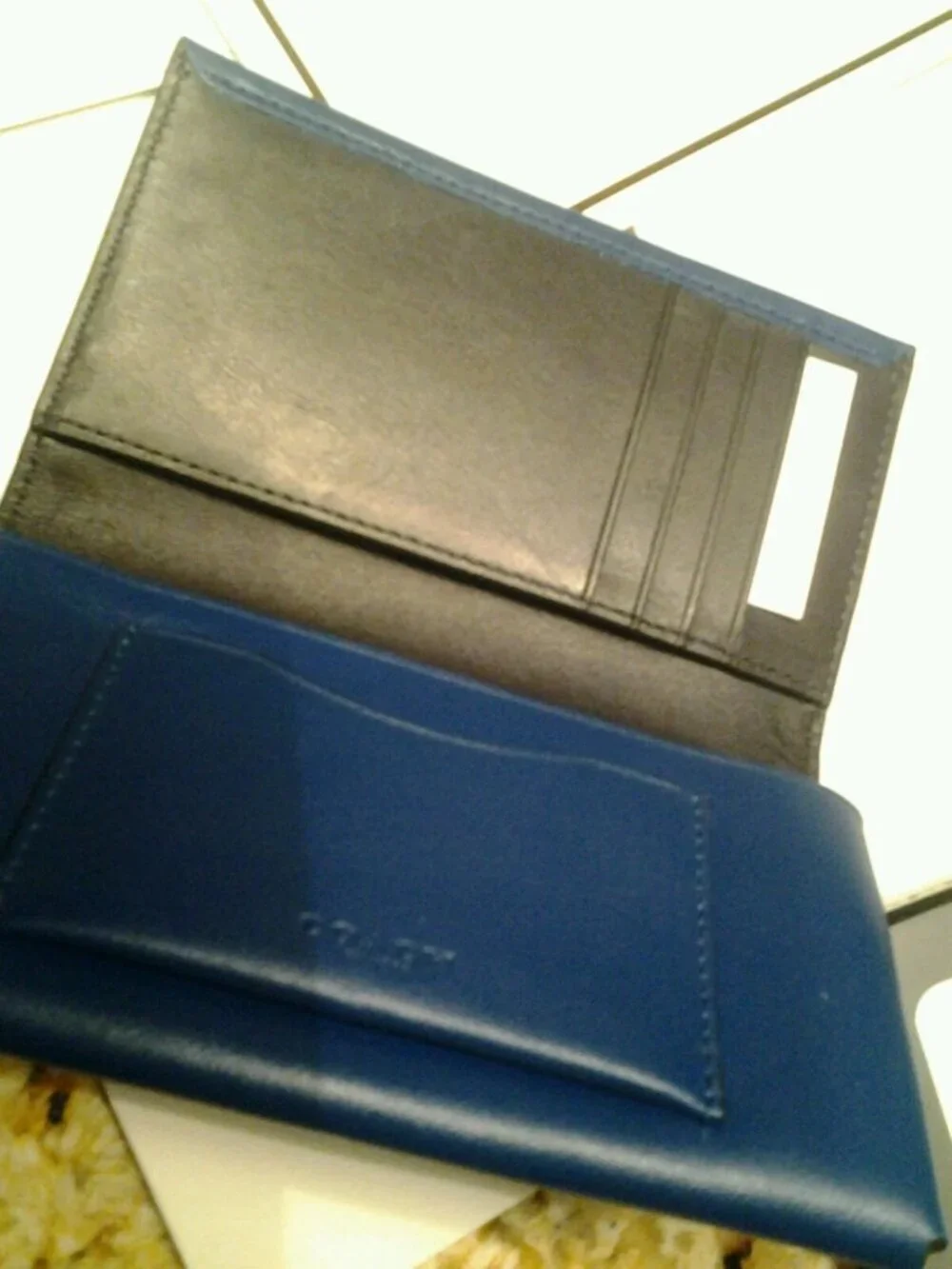 NWT Coach Men's Perforated Leather Phone Clutch Wallet MSRP